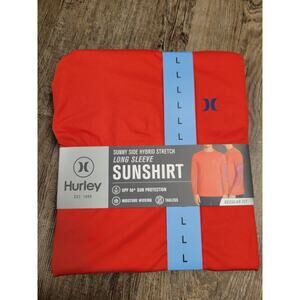 Hurley Men's Sunny Side Hybrid Stretch Tagless UV T-Shirt Sunshirt Regular Fit L